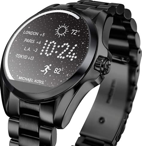 smartwatch michael kors negro|michael kors access smartwatch bradshaw.